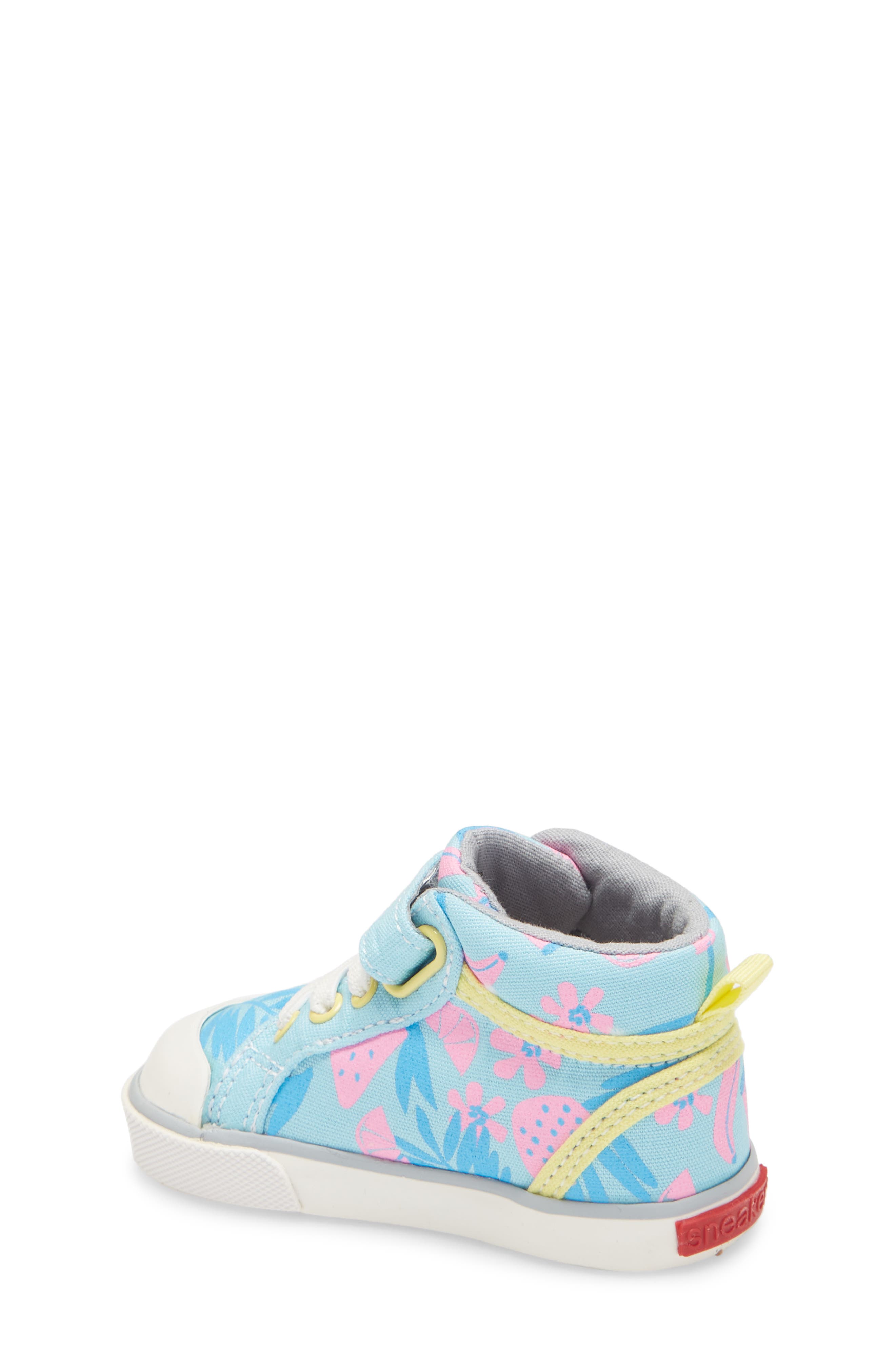 Peyton Sequin Mid Top Sneaker, Alternate, color, LIGHT BLUE TROPICAL