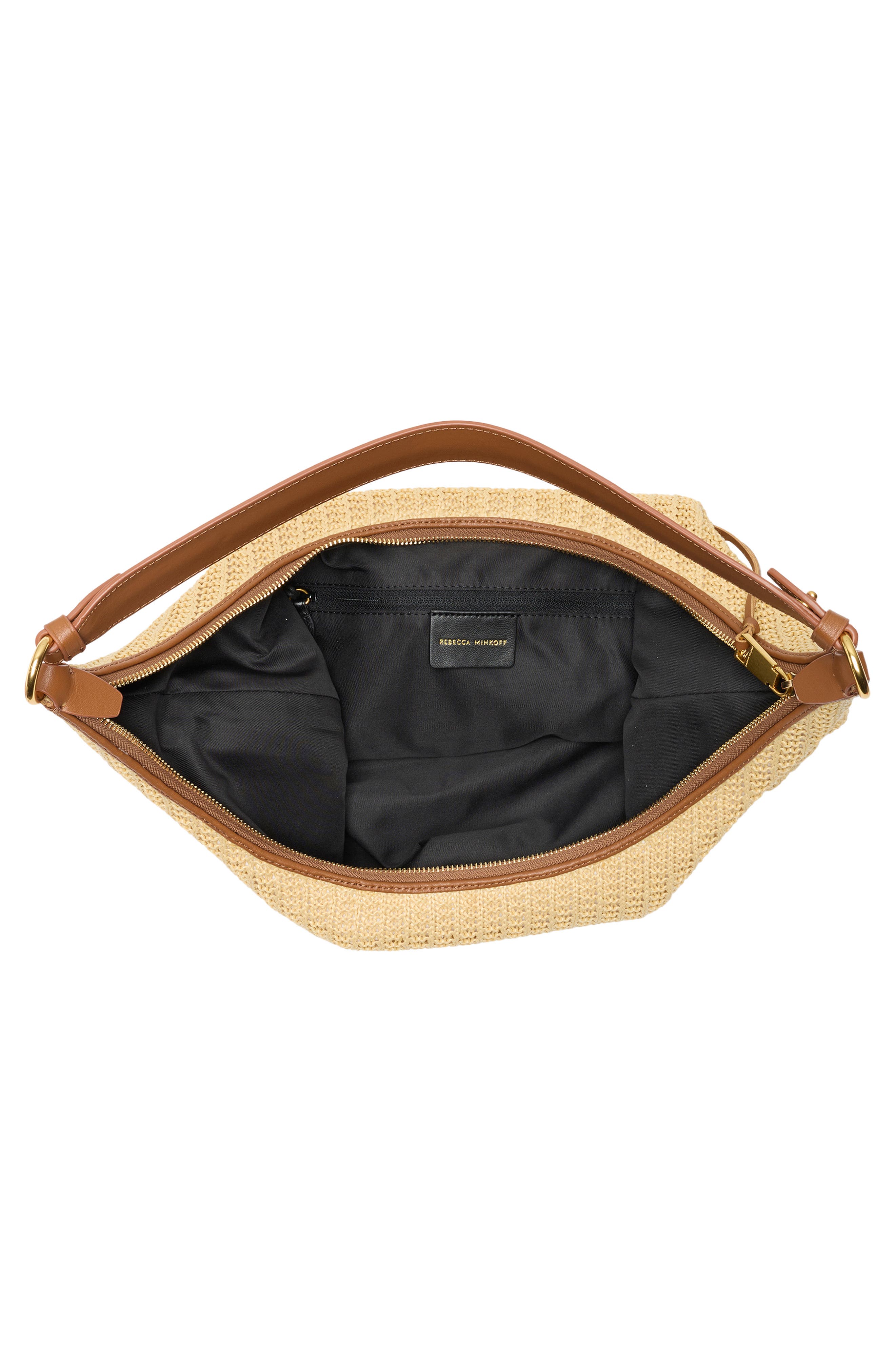 Darren Crescent Hobo Bag, Alternate, color, NATURAL