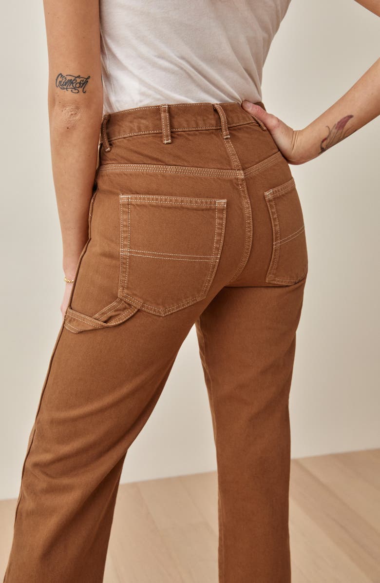 Reformation Kealy Carpenter High Waist Relaxed Fit Jeans, Alternate, color,