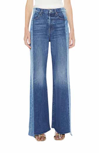 The Tux Sidestepper Sneak Frayed High Waist Bootcut Jeans
