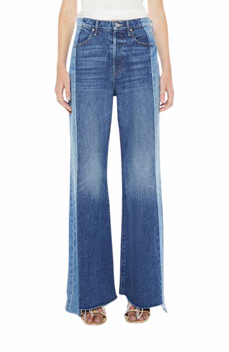 The Tux Sidestepper Sneak Frayed High Waist Bootcut Jeans