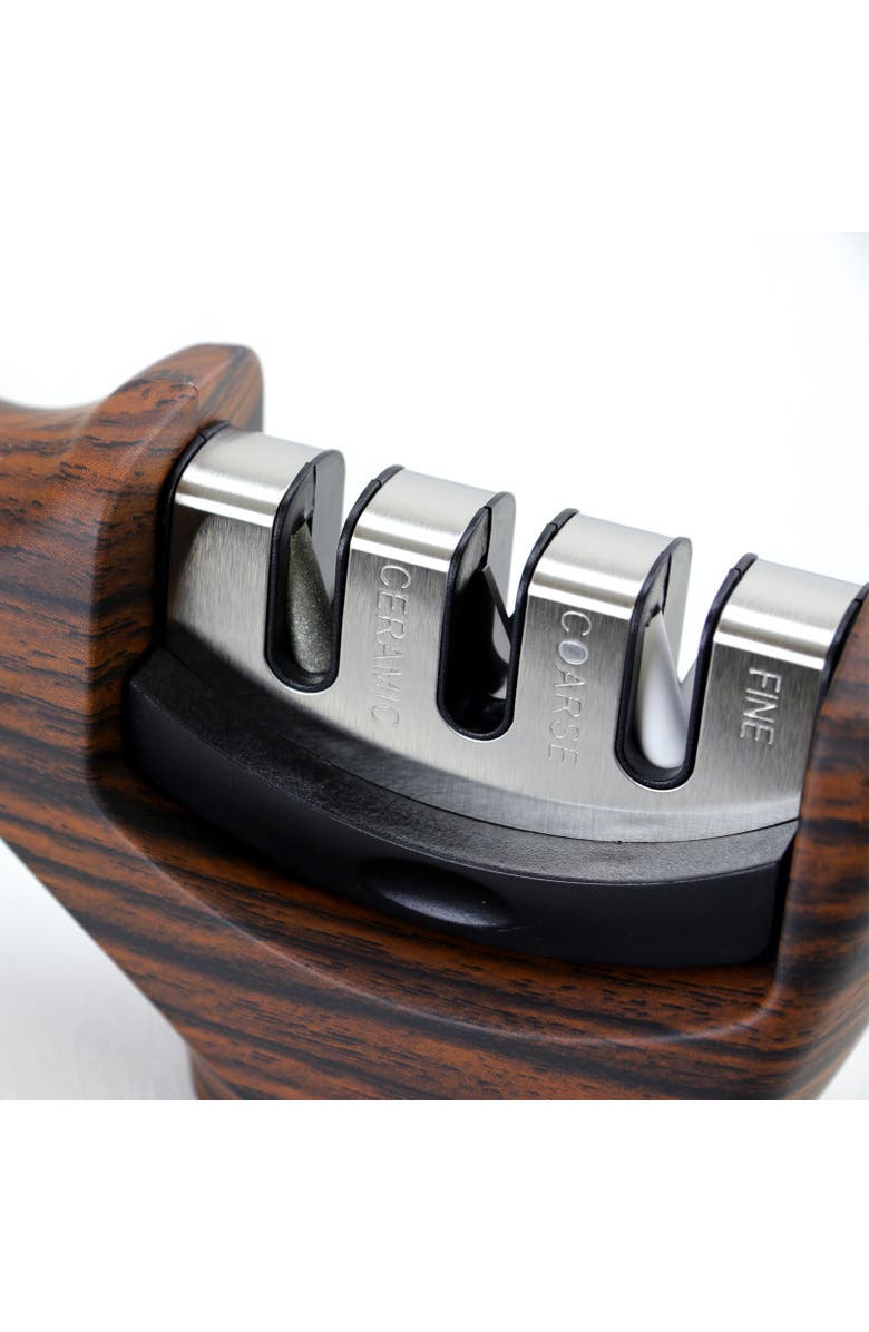 OSTER Rochester 3 Stage Handheld Sharpening Tool, Alternate, color, Brown