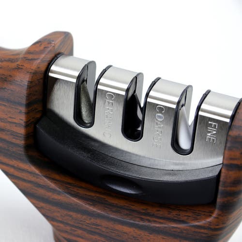 Oster Rochester 3 Stage Handheld Sharpening Tool In Brown