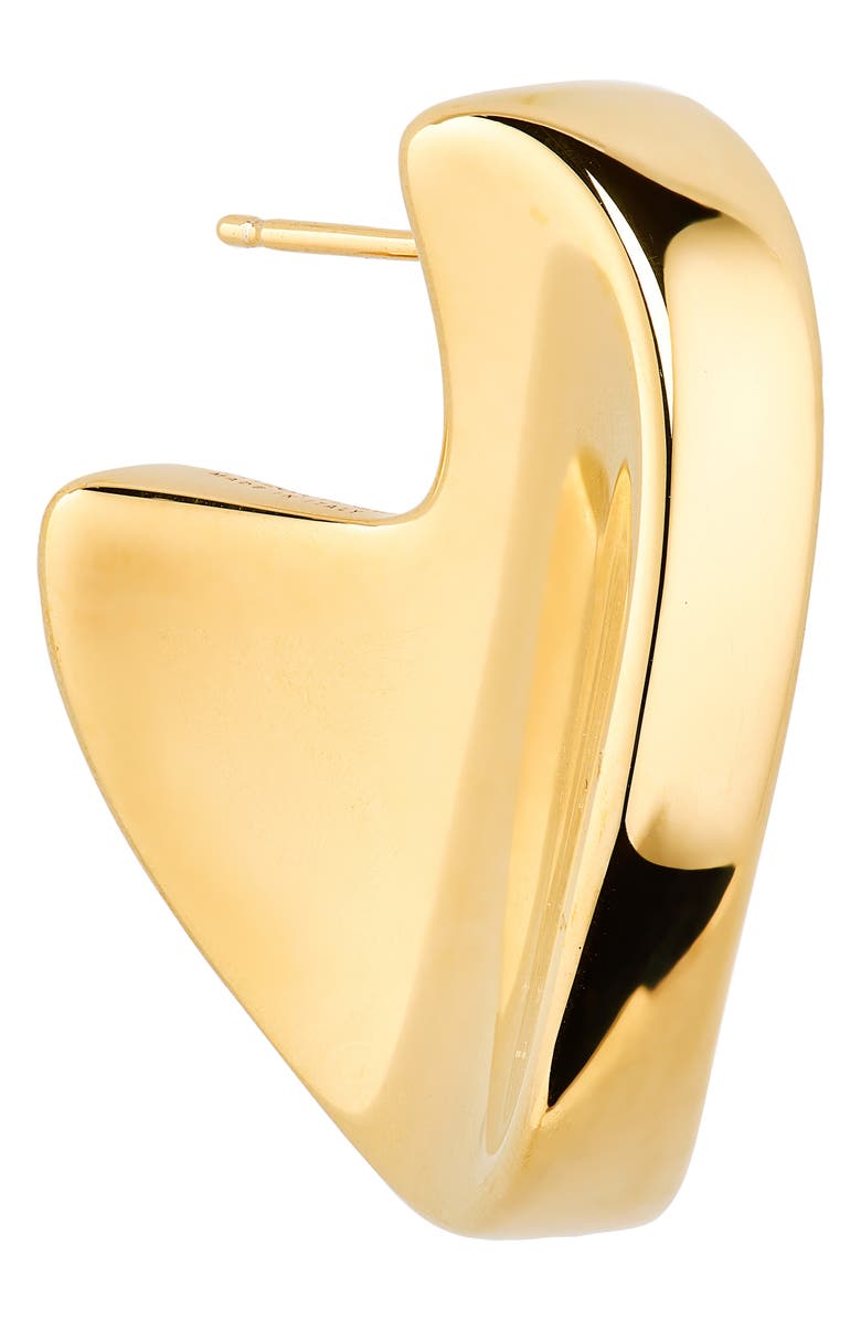 Bottega Veneta Medium Disc Earrings, Alternate, color, 8120 Yellow Gold