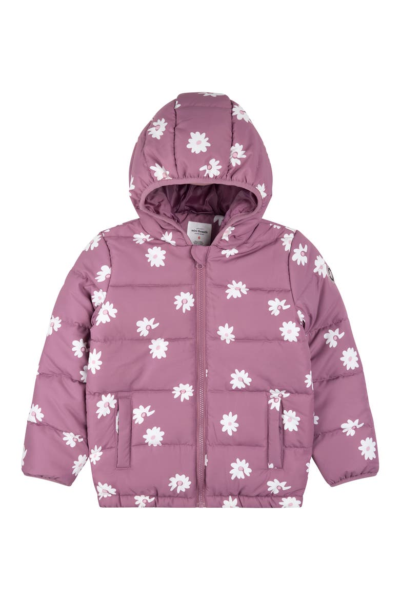 Kids' Floral Lightweight Puffer Jacket, Main, color, FLOWERS