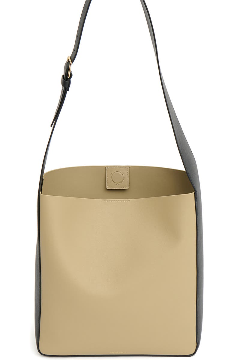 Mansur Gavriel Box Tote, Alternate, color, Khaki/ Black
