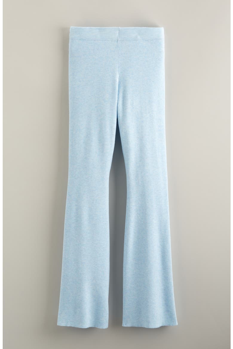 Sweater Knit Flare Pants, Main, color, BLUE DIAMOND