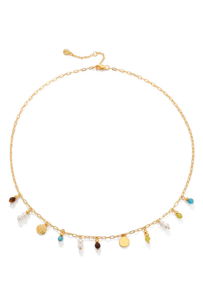 Forest Dew Necklace, Main, color, GOLD