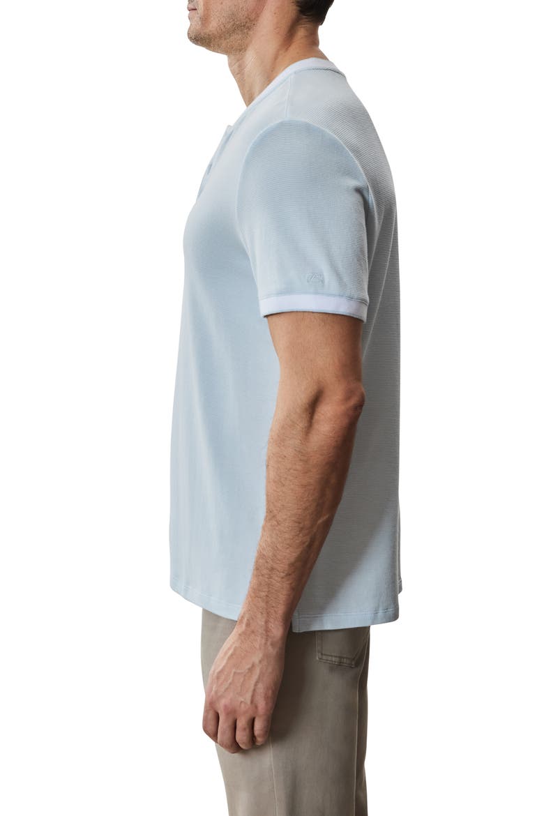 Tessio Baseball Collar Short Sleeve Henley T-Shirt, Alternate, color, LIGHT BLUE