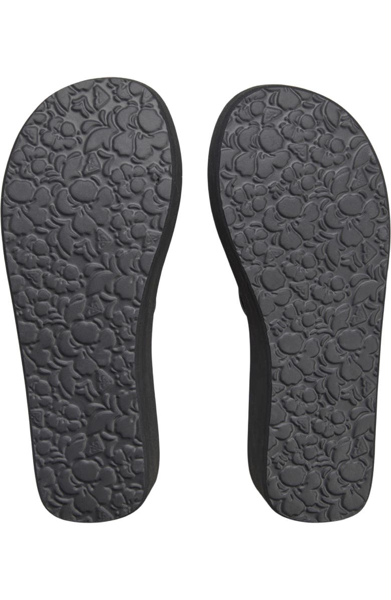 Roxy Melinda Platform Flip Flop, Alternate, color, Black