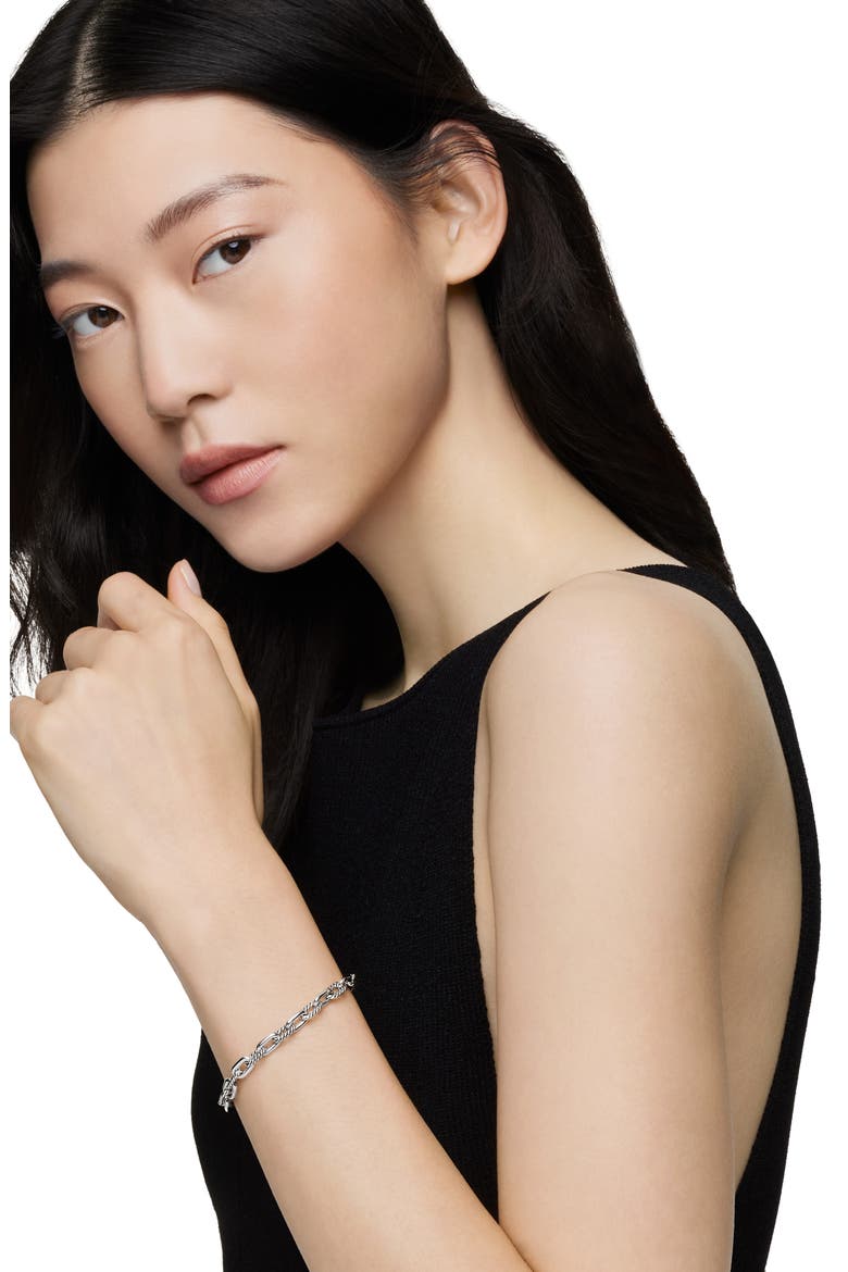 DY Madison Sterling Silver Chain Bracelet, 5.5mm, Alternate, color, STERLING SILVER