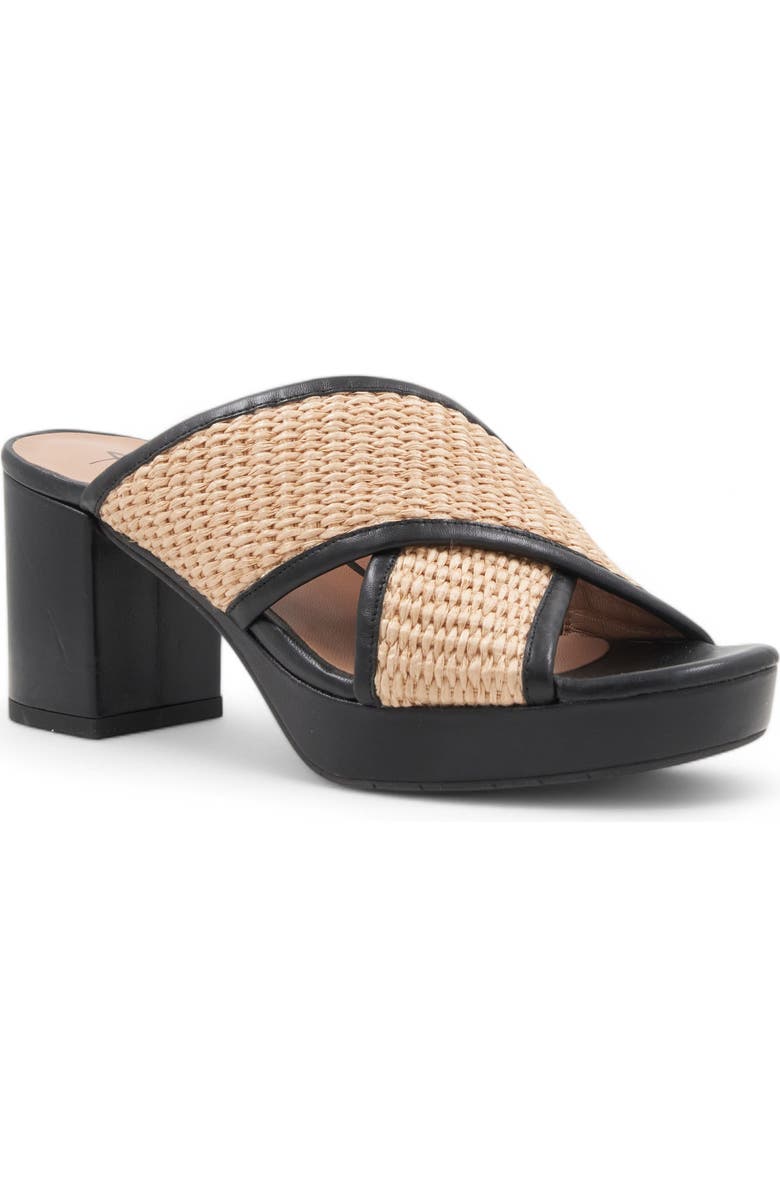 Aquatalia Madyson Water Repellent Platform Slide Sandal, Main, color,