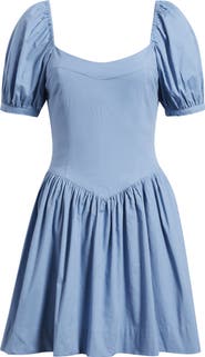 WAYF Fiona Short Sleeve Minidress