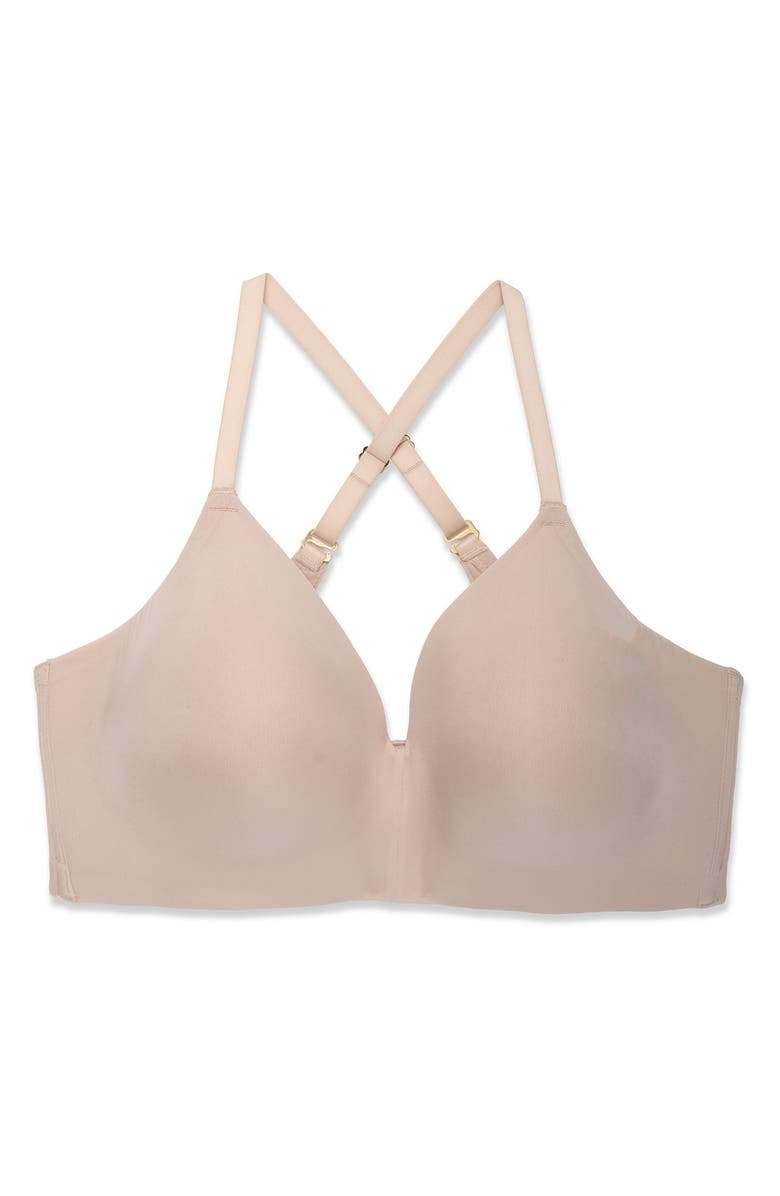 Natori Cloud Comfort Convertible Bra, Alternate, color, Light Mocha