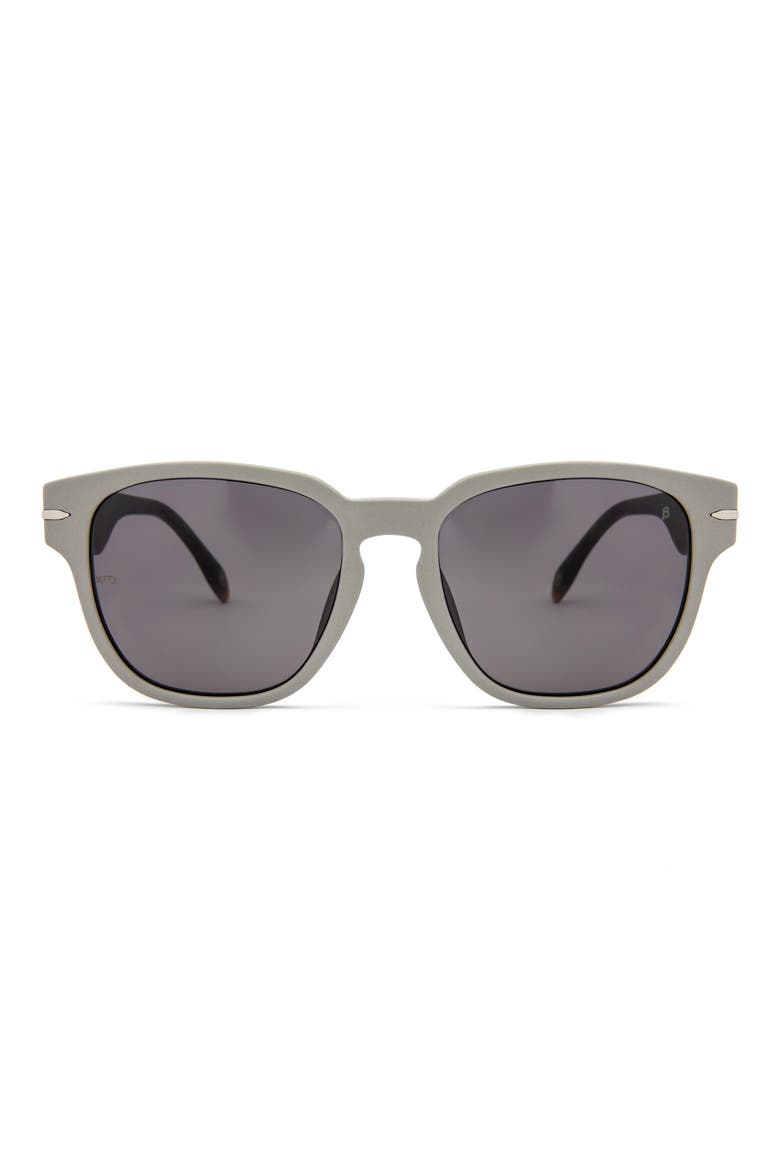 Key West 55mm Square Sunglasses, Main, color, MATTE COOL GREY/ SMOKE