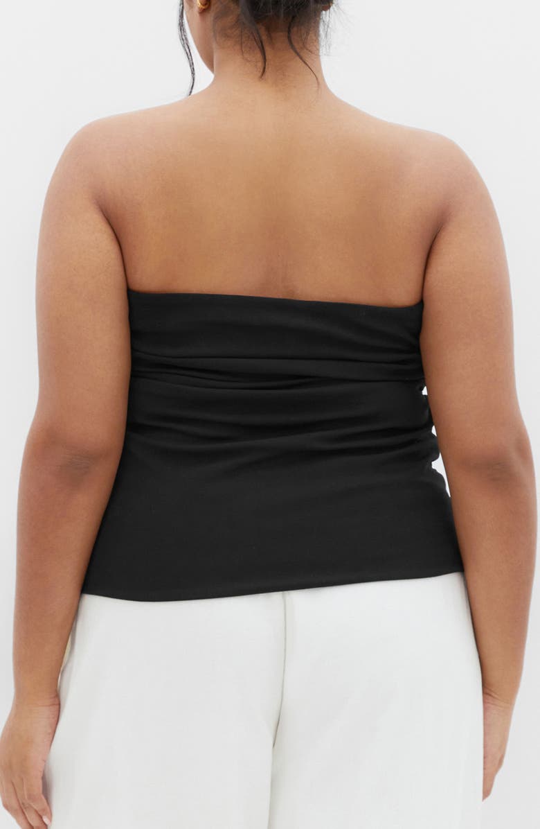 City Chic Lila Strapless Top, Alternate, color, Black