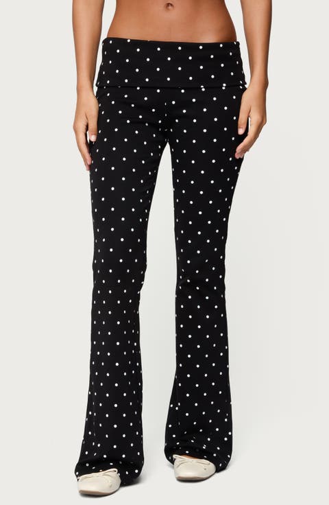 Daliya Polka Dot Flare Pants