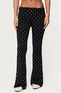 EDIKTED Daliya Polka Dot Flare Pants