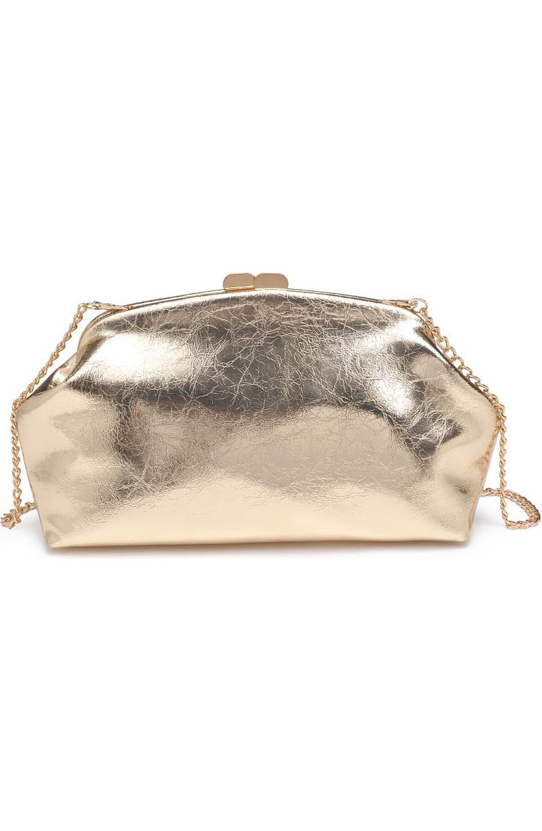 MODA LUXE Camille Clutch, Main, color, Gold