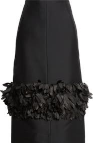 TOTEME Petal Wool & Silk Midi Skirt