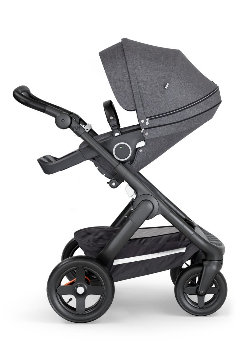 Trailz Black Frame All Terrain Stroller, Alternate, color, BLACK MELANGE/ BLACK