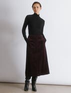 Albaray Cord A-Line Skirt