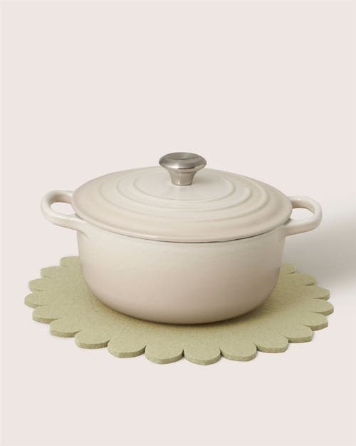 Graf & Lantz Graf Lantz Crest Merino Wool 12" Trivet In Green