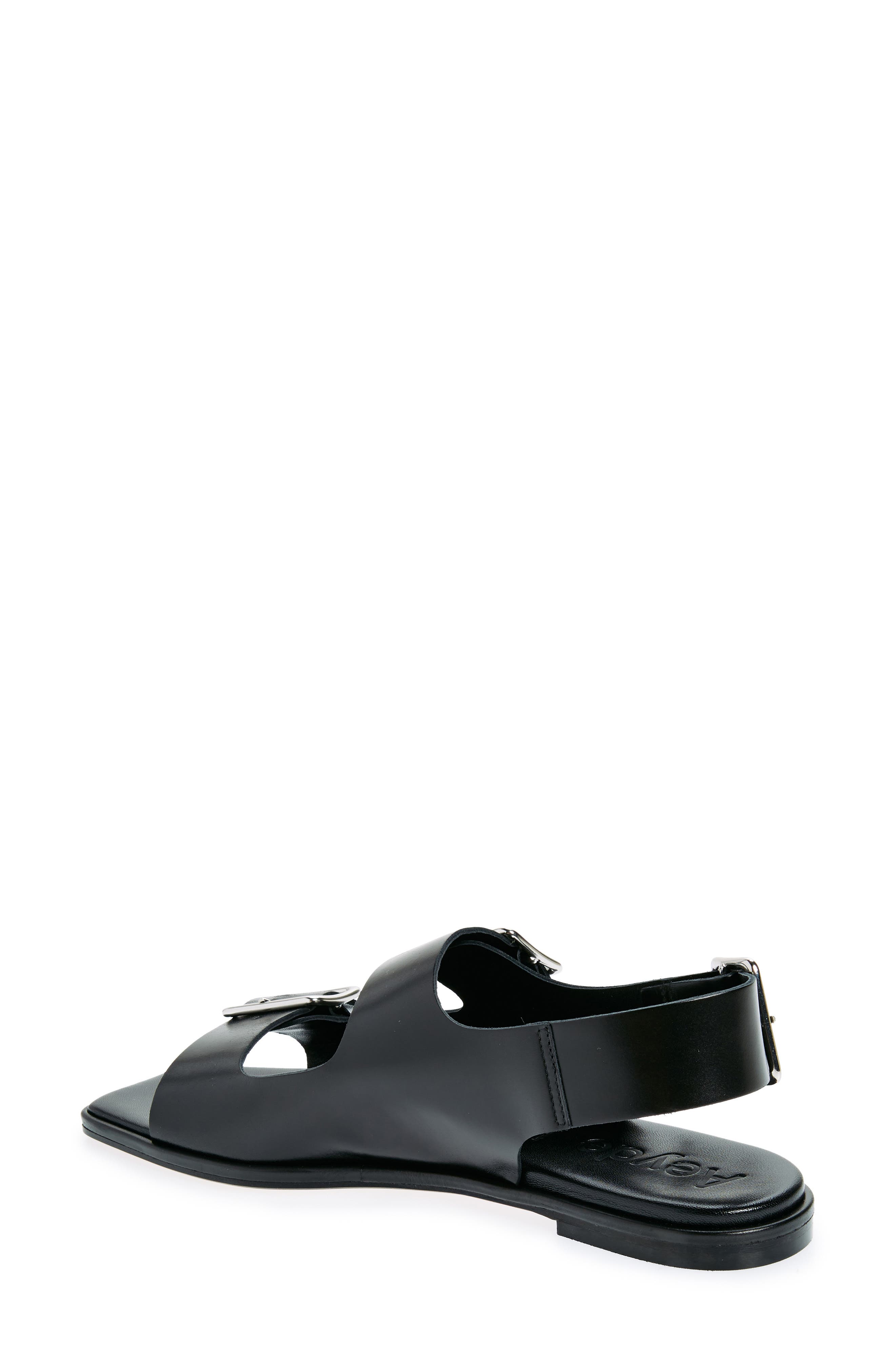 aeyde Tekla Slingback Sandal, Alternate, color, Black