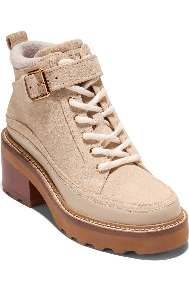Cole Haan Shibley Waterproof Bootie, Main, color, Light Sesame Wp Suede