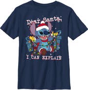 Lilo & Stitch Boy's Lilo & Stitch Dear Santa, I Can Explain Graphic T-Shirt