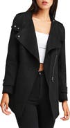 Belle & Bloom Bad Girl Wool Blend Moto Coat