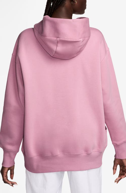 Nike Sportswear Phoenix Oversize Fleece Hoodie In Elemental Pink/sail