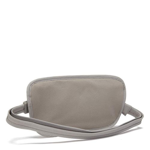 Pacsafe Coversafe X100 Anti-theft Rfid Blocking Waist Wallet Neutral Grey In Gray