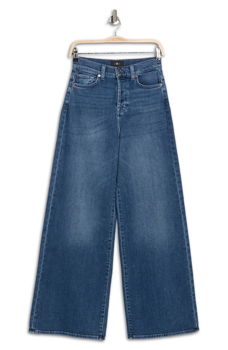 7 For All Mankind Zoey High Waist Wide Leg Jeans, Alternate, color, Glen Allen