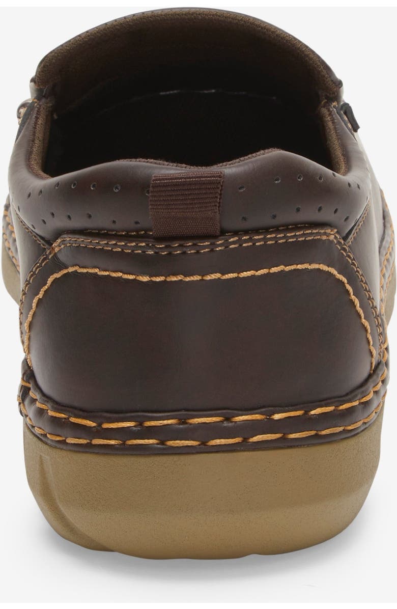 KingSize Casual Leather Slip On, Alternate, color, Brown