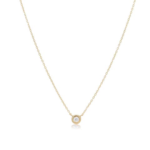 Diamond Single Bezel Necklace