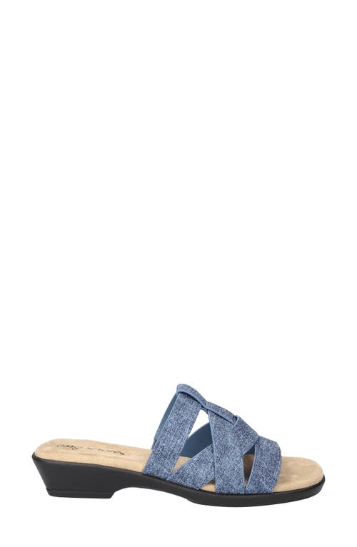 Shop Easy Street Lakeport Slide Sandal In Denim