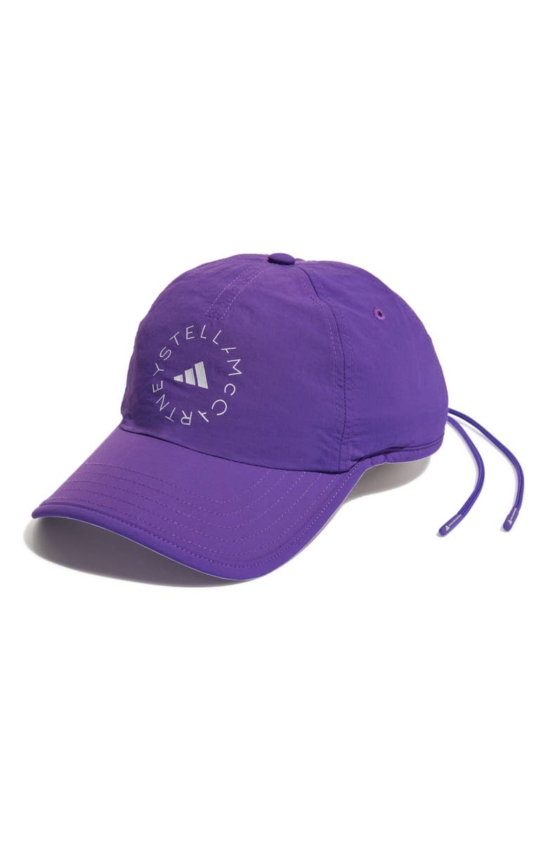 adidas by Stella McCartney Recycled Nylon Baseball Cap, Main, color, 
