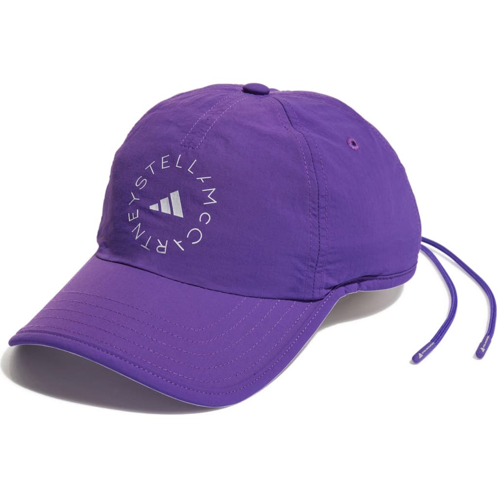Adidas By Stella Mccartney Recycled Nylon Baseball Cap In Purple