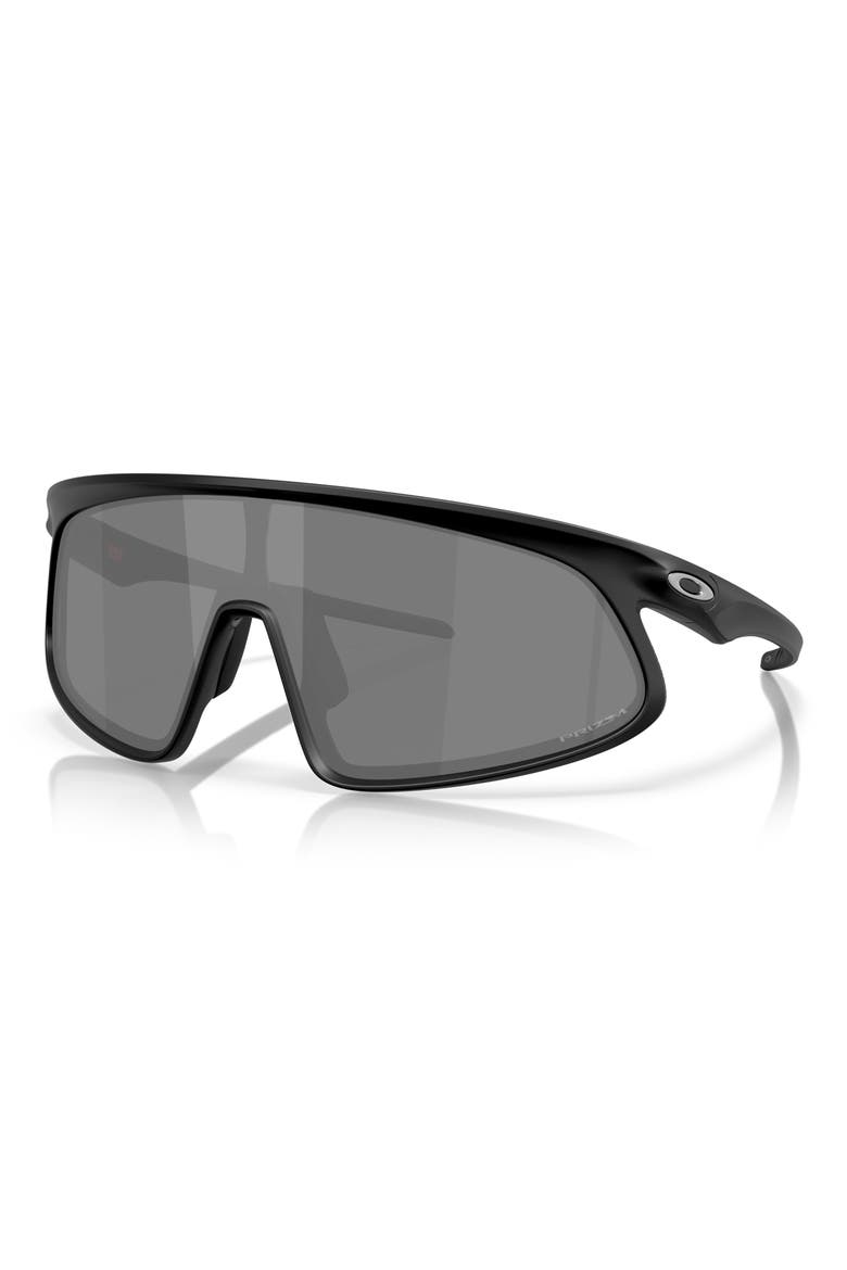 RSLV 149mm Prizm Polarized Shield Sunglasses, Alternate, color, MATTE BLACK