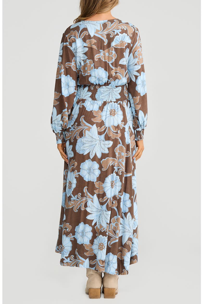 Halcyon Maxi Dress, Alternate, color, CHOCOLATE IBIZA