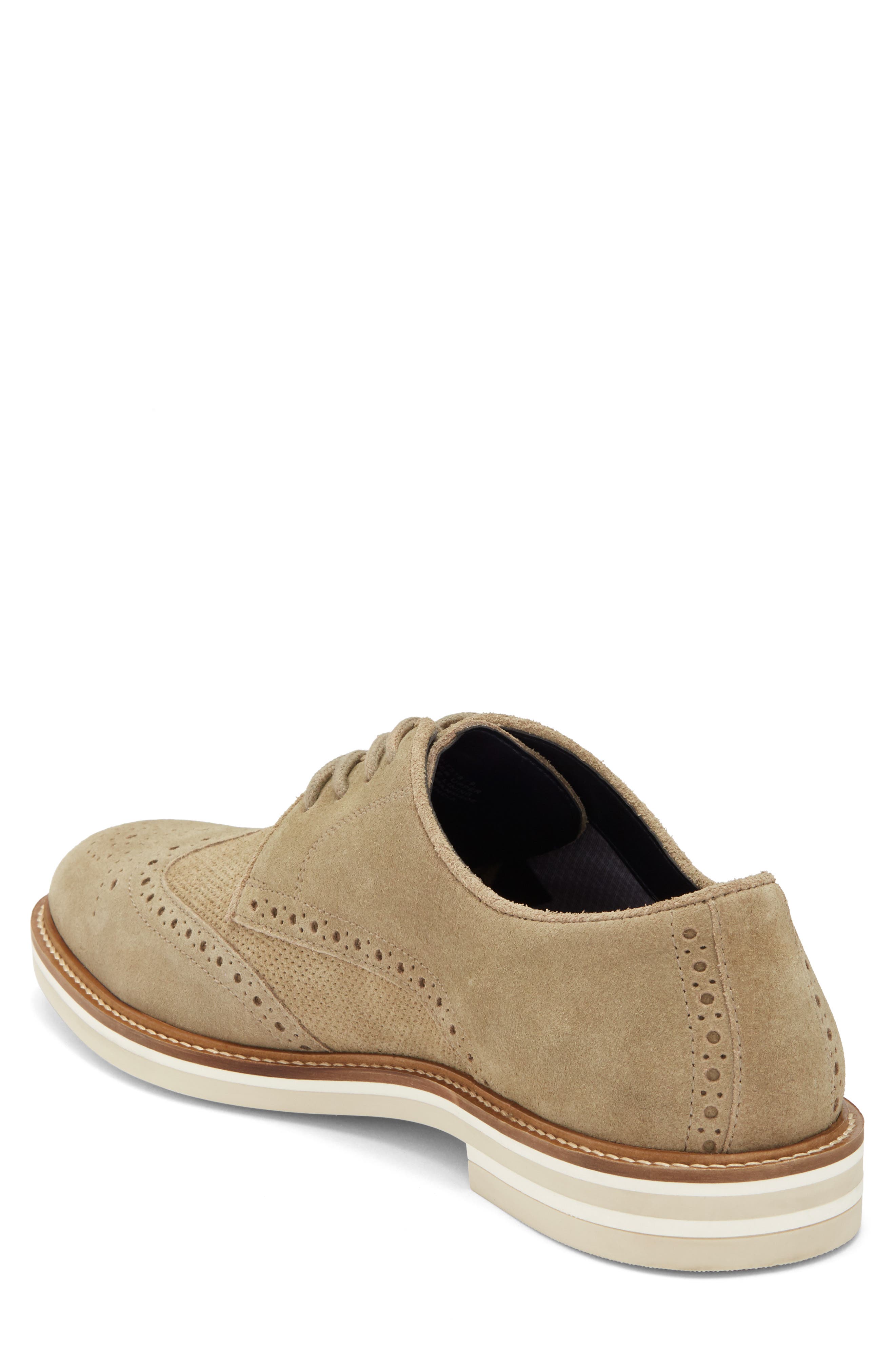 Steve Madden Tillie Wingtip Derby, Alternate, color, Sand Suede