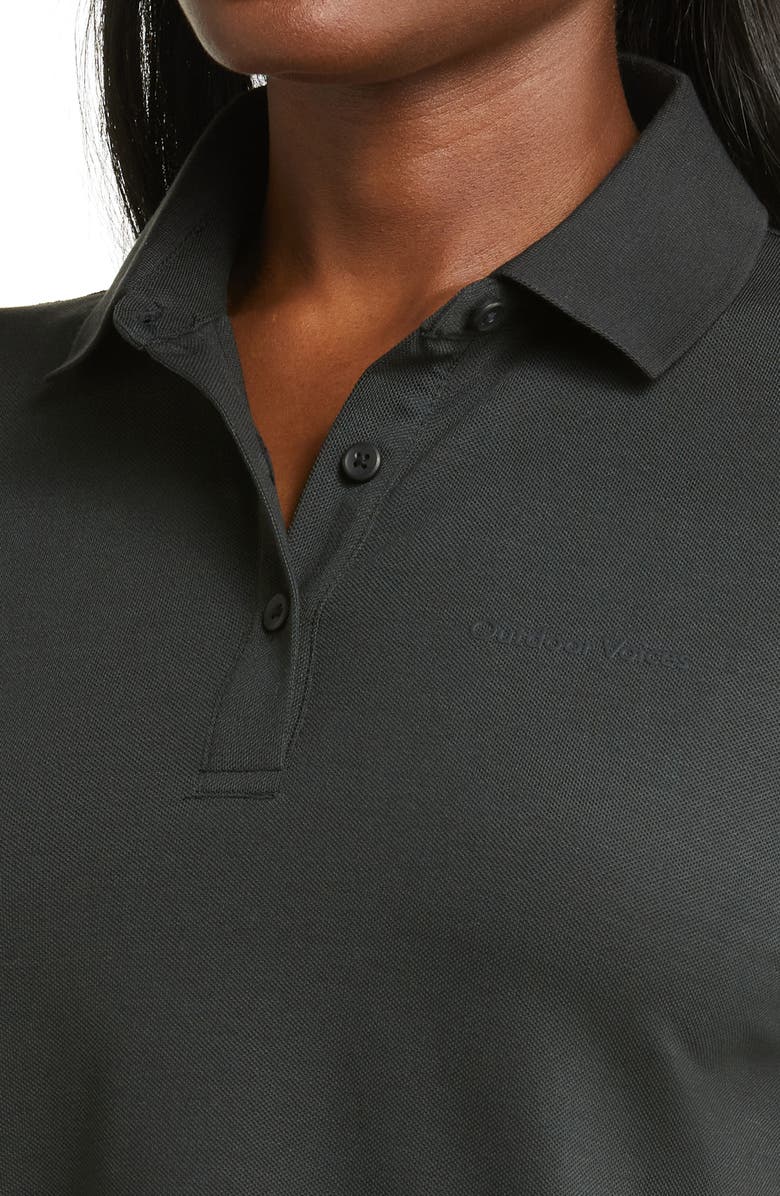 Outdoor Voices Birdie Crop Polo, Alternate, color, Black