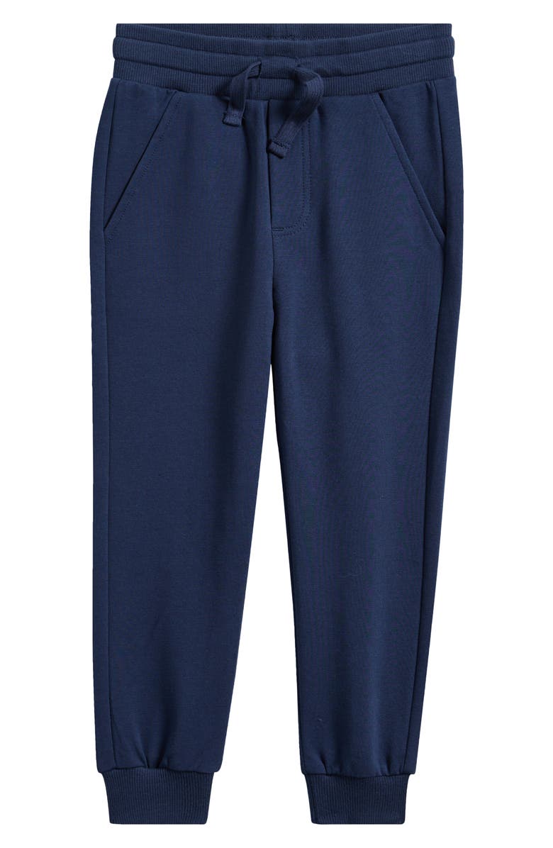 MILES THE LABEL Kids' French Terry Joggers, Main, color, Navy