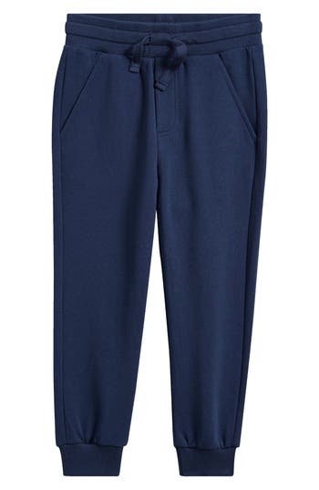 Miles The Label Kids' French Terry Joggers In Blue