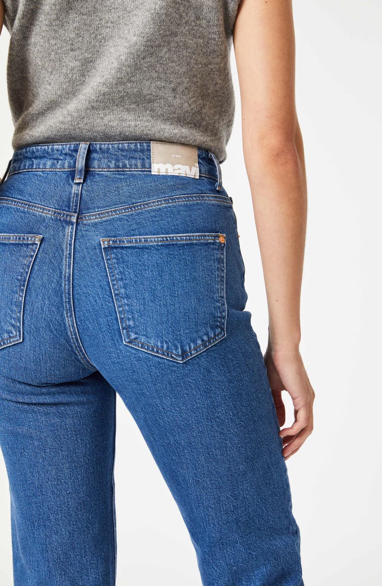 Mavi Jeans Savannah High Waist Crop Relaxed Straight Leg Jeans, Alternate, color,