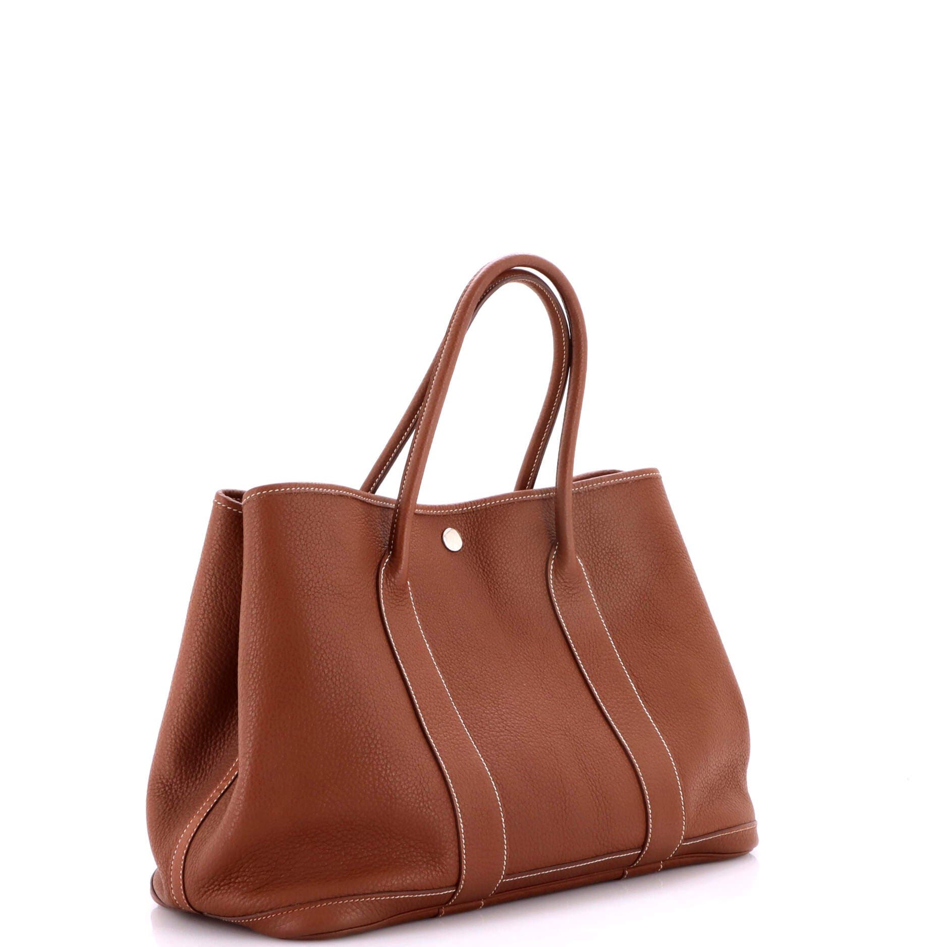 Pre-Owned Hermes Garden Party Tote Leather 30, Alternate, color, Etrusque