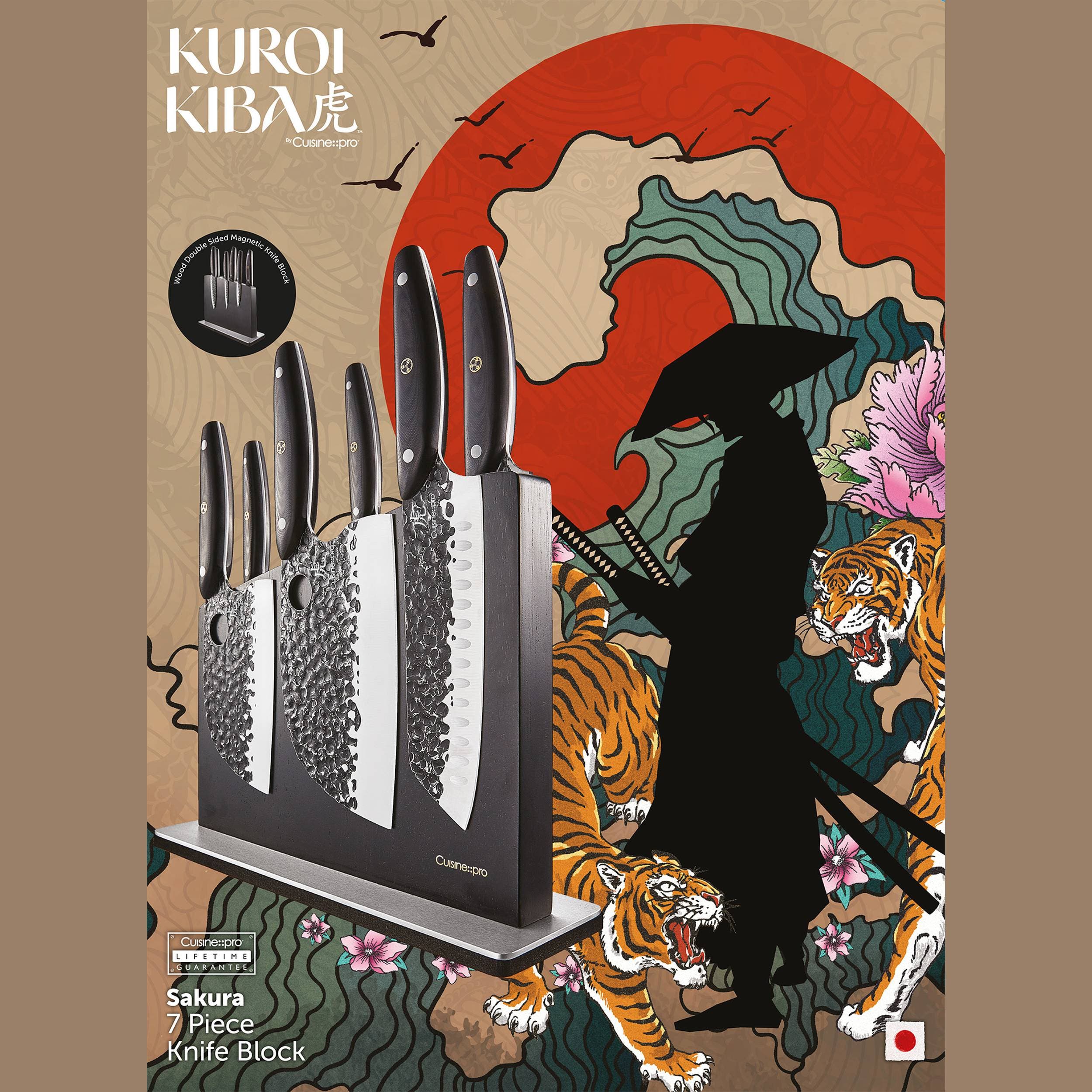 KUROI KIBA 7-Piece Knife Block | Nordstrom