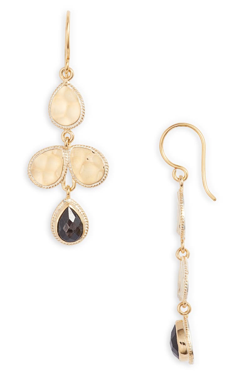 Anna Beck Hammered Stone Chandelier Earrings, Main, color, 