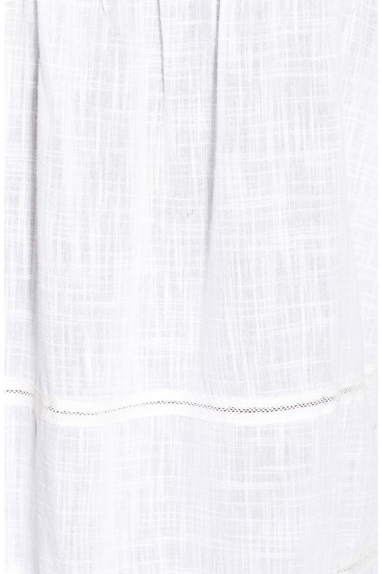 Cotton Peasant Top, Alternate, color, WHITE